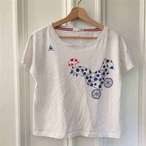 womens dress blue celine t-shirt by le coq sportif